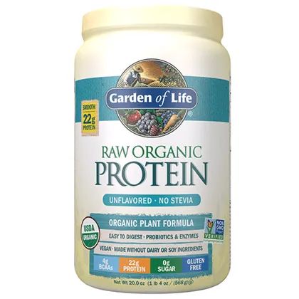 Garden of Life Raw Organic Protein Unflavored 568g Powder