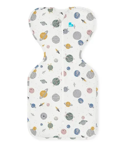 Love to Dream Designer Collection Adaptive Swaddle Up Lite- Space White - M 0.2 Tog