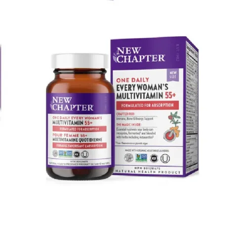 New Chapter One Daily Every Woman's Multivitamin 55+ 60 Vegetarian Tablets @