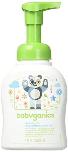 Babyganics Alcohol Free Foaming Hand Sanitizer -Fragrance Free 250ml 8.45oz