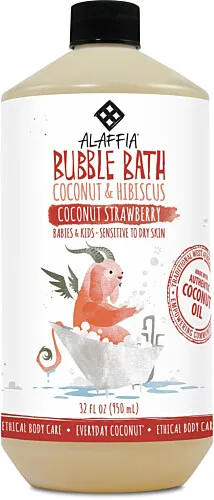 Alaffia Baby & Kid's Bubble Bath Coconut Strawberry 950ml 35oz
