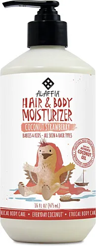 Alaffia Baby & Kid's Hair & Body Lotion Coconut Strawberry 475ml