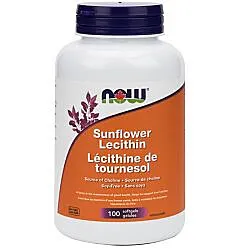 NOW Sunflower Lecithin 1200mg 100 Softgels@