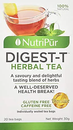 NutriPur Digest-T Herbal Tea 20 Tea Bags