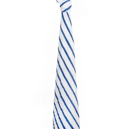 Aden & Anais Classic Swaddle Single in Box - Navy Beach Stripe
