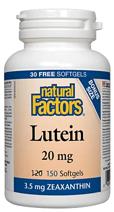 Natural Factors Lutein 20mg 150Sgels @