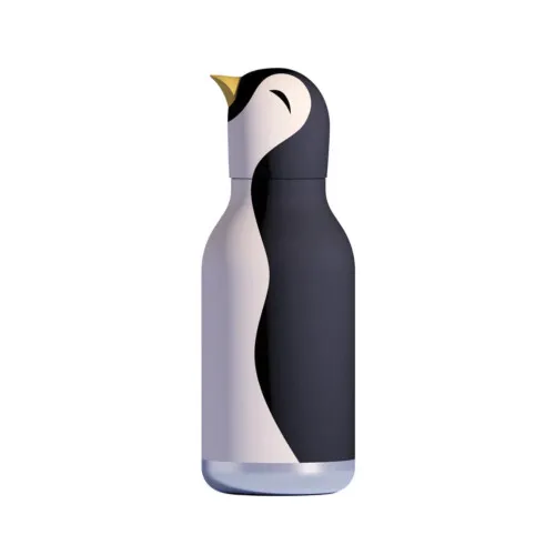 Asobu Insulated Stainless Steel Bottle with Straw - Penguin Bestie 460ml