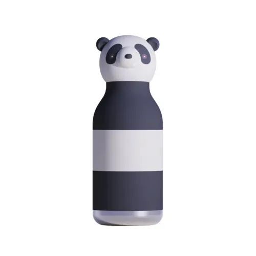 Asobu Insulated Stainless Steel Bottle with Straw - Panda 460ml