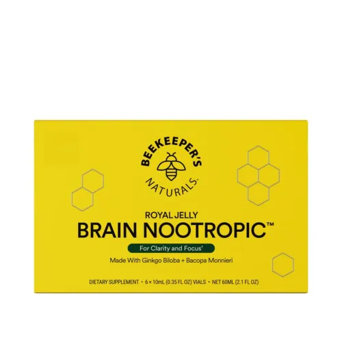 BeeKeeper's Naturals B.LXR Brain Fuel With Royal Jelly 6x10ml Vials @