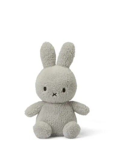 Bon Ton Toys Plush Miffy Sitting Terry Light Grey - 23cm - 9''