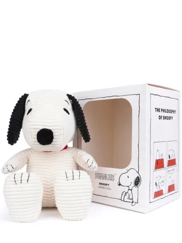 Bon Ton Toys X Peanuts Snoopy Sitting Corduroy Cream in giftbox 27 cm - 11"