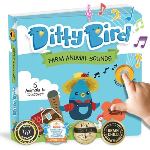 Ditty Bird Baby Sound Book - Farm Animal Sounds