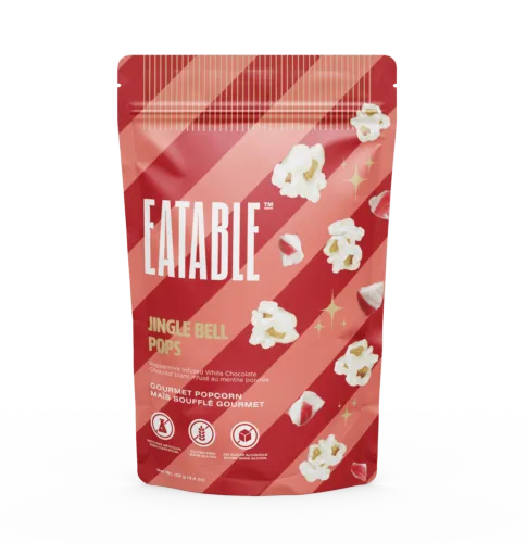 EATABLE Jingle Bell Pops - White Chocolate Kettle Corn 125g