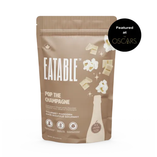 EATABLE Pop the Champagne - Wine Infused White Chocolate Kettle Corn 125g
