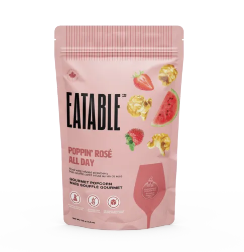 EATABLE Poppin Rose All Day - Wine Infused Candied Popcorn 125g