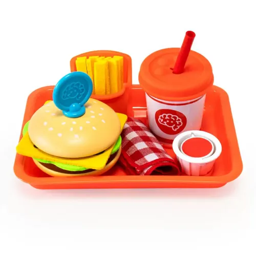 Fat Brain Toys Burger and Fries 24 Pieses 3Y+