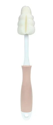 Grosmimi Easy Foam Brush for Bottle & Teat - Rose Brown 5pcs