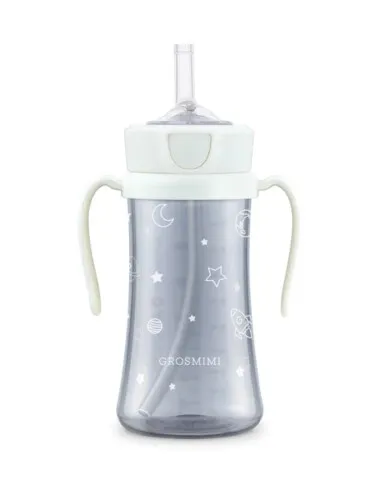 Grosmimi PPSU Space Straw Cup 300ml - White