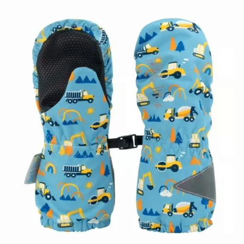 Jan & Jul Cozy-Dry Waterproof Rain Mittens - Under Construction - XS