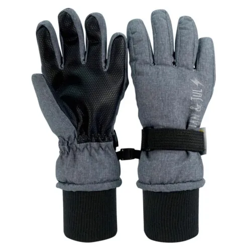 Jan & Jul Kids Waterproof Gloves - Heather Grey M