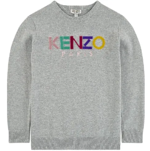Kenzo Sport Line Logo Junior Girl 4 Marl Grey - 14A