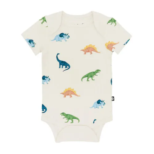 Kyte Baby Bodysuit in Ecru Roar 6-12 Months