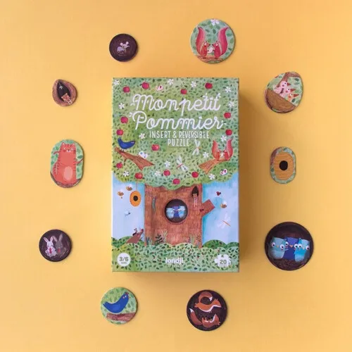 Londji Puzzle - Mon Petit Pommier Insert & Reversible Puzzle 3/6 Ages