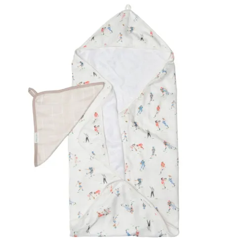 Loulou Lollipop Hooded Towel Set - Football