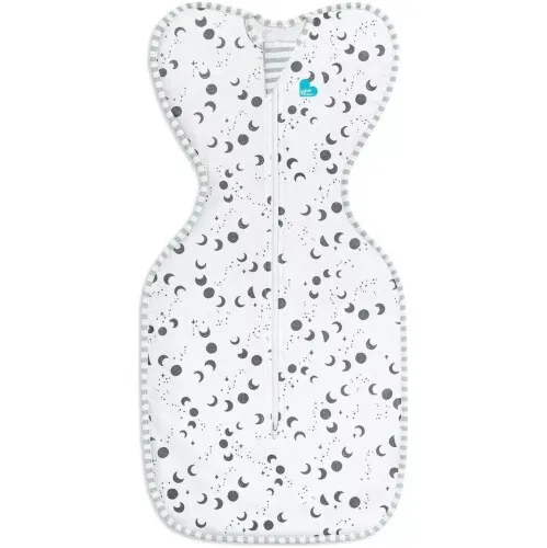 Love To Dream Swaddle UP Silky-Lux/Bamboo Lite Moonscape Light Marine - Small 0.2 Tog