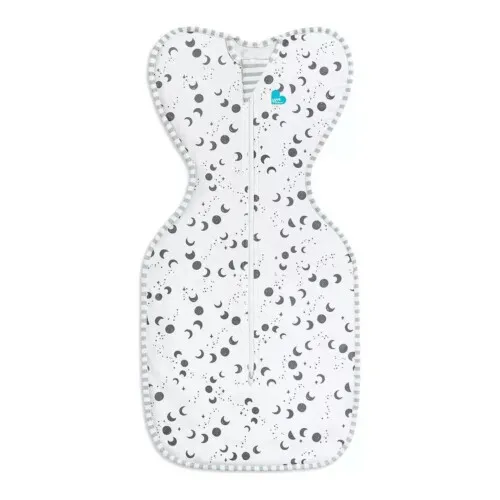 Love To Dream Swaddle UP Silky-Lux/Bamboo Lite Moonscape White - Medium 0.2 Tog