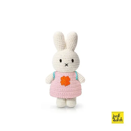 Just Dutch Miffy Handmade in Clover Dress and Jumpsuit Clover Dress Pastel Pink