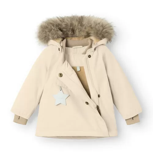 Mini A Ture MATWANG Fleece Lined Winter Jacket Fur GRS Angora cream