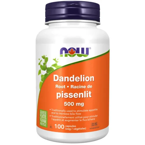 NOW Dandelion Root 500mg 100 Capsules @