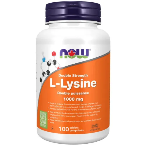 NOW Foods L-Lysine 1000mg 100 Tablets@