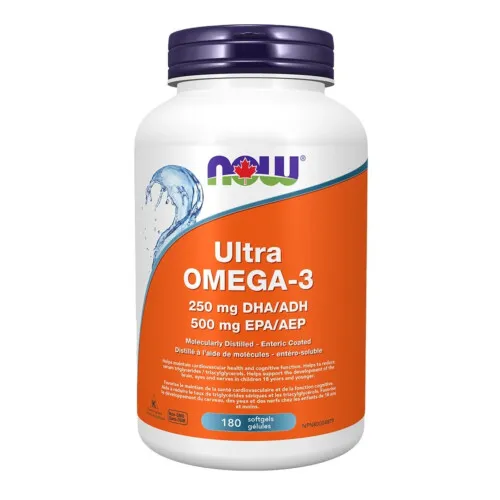 NOW Foods Ultra Omega-3 500 EPA / 250 DHA 180Capsules @