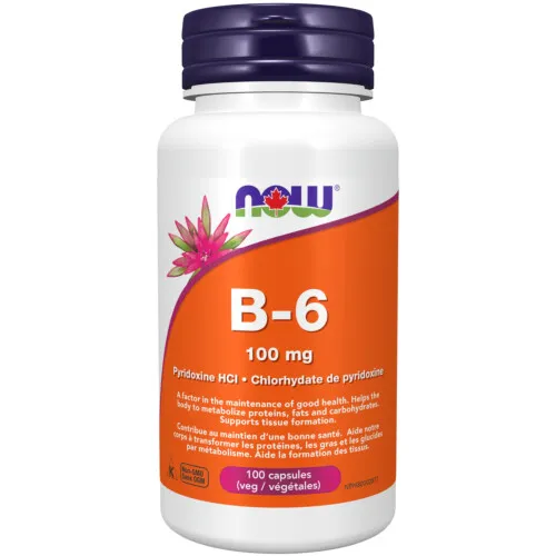 NOW Foods Vitamin B-6 100mg 100Capsules