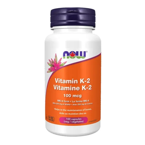 NOW Vitamin K-2 100mcg 100 Capsules @