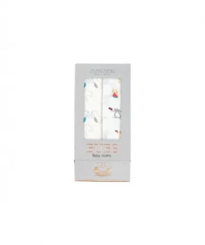 Nest Designs Bamboo Bubs Baby Washcloth Set (6 Pack) - Squirrel