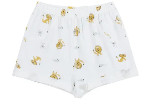 Nest Designs Bamboo Jersey Shorts - The Lion and The Mouse - 2T-3T