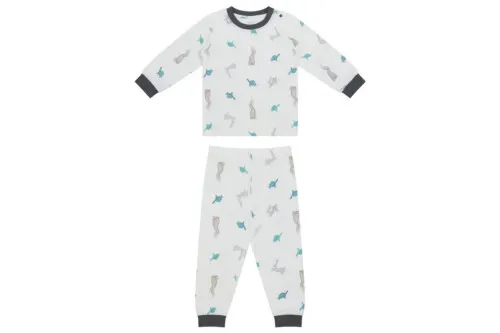 Nest Designs Bamboo Two-Piece Long Sleeve PJ Set - The Tortoise & The Hare - 18M-24M