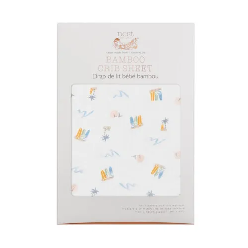Nest Designs Crib Sheet (Bamboo) - Pastel Waves S