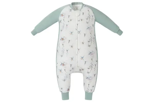 Nest Designs Long Sleeve Footed Sleep Bag 1.0TOG Bamboo Muslin - Fairy Tale 2-3T