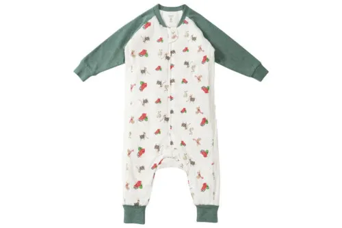 Nest Designs Long Sleeve Footed Sleep Bag 1.0 TOG - Sleigh All Day - 18M-24M