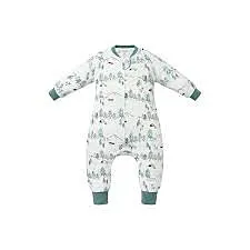 Nest Designs Long Sleeve Footed Sleep Suit 1.0 TOG (Avocado Bamboo) - Happy Trails - 5T-6T