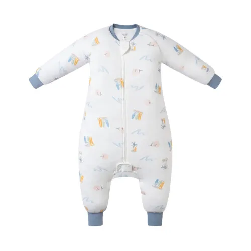 Nest Designs Long Sleeve Footed Sleep Suit 1.0 TOG (Avocado Bamboo) - Up and Away! - 5T-6T