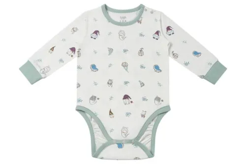 Nest Designs Long Sleeve Onesie Avocado Bamboo - Oh Gnome! 12-18m