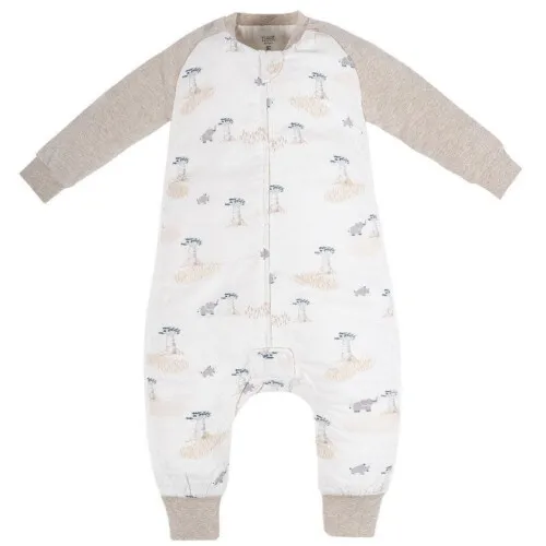 Nest Designs Raglan Long Sleeve Footed Sleep Bag 1.0 TOG (Bamboo) - Baby Baobabs - 5T-6T