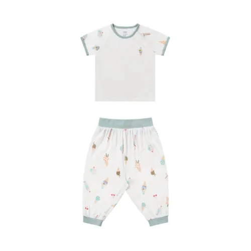 Nest Designs Short Sleeve Play Set (Avocado Bamboo) - Ice Cream Summer 18M-24M