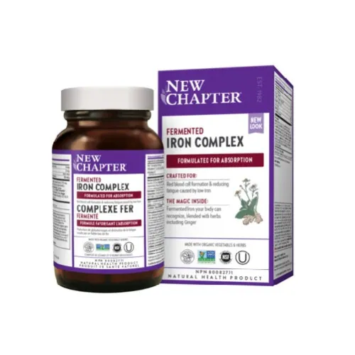 New Chapter Fermented Iron Complex 60 Vegetarian Tablets @