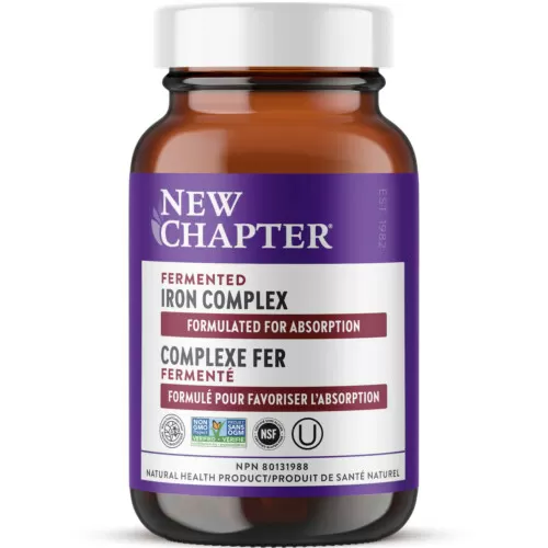 New Chapter Fermented Iron Complex 60 Vegetarian Tablets @